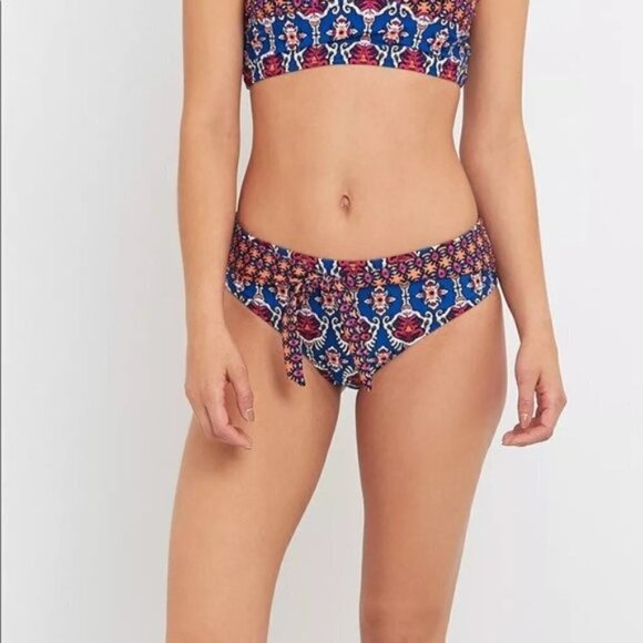 NEW REVOLVE X MINKPINK Conflict of Interest Multi Tie Front Bikini Bottoms L - Picture 3 of 8